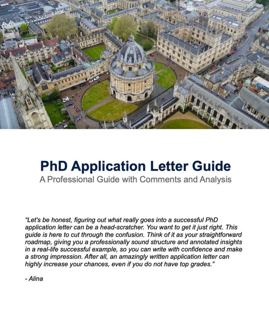 My Oxford PhD Application Cover Letter